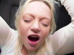 Cul, Blonde, Sucer une bite, Éjaculation interne, Tir de sperme, Hd, Seins naturels, Nénés