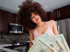 Rumpa, Svart, Avsugning, Doggystyle, Ebenholts, Kök, Hembiträde, Tuttar