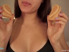Mandysweet teases with ear eating ASMR and seductive moans