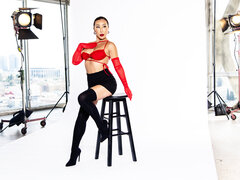 Aziatisch, Grote kont, Erotisch, Flexibiel, Hakken, Softcore pornografie, Alleen, Tieten likken