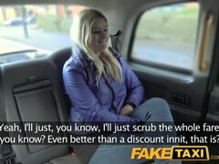 FakeTaxi Blonde gets backseat discount