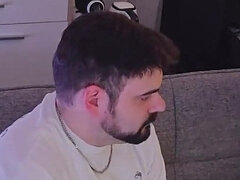 My Straight Friend "buddy" Comes Over and We Use a Masturbator on Him and He Cums in My Mouth - 10th Visit-