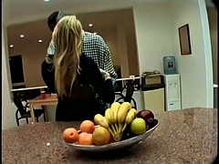 Lee Ann Sean Michaels gets high class fucking in the kitchen
