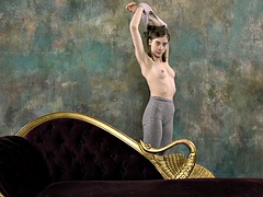Super hot nude gymnastics with Klara Lookova