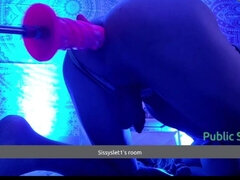 아마추어, 항문, 기계 섹스, 수음, 나이든, 혼자, 스타킹