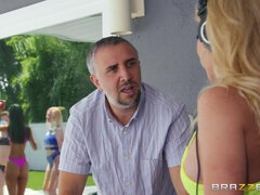 Naughty DJ girl Isabelle Deltore enjoys very thick dick