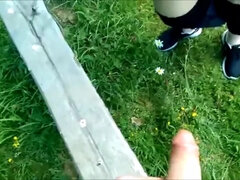 Open Countryside Risky Fuck & Blowjob