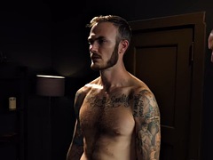 Anál, Kluk v dámském, Gay, Kancelář, Vyhublá, Tetování