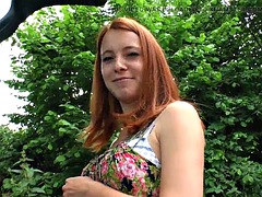 Amateur, Gros seins, Sucer une bite, Couple, Allemand, Hard, Public, Nénés