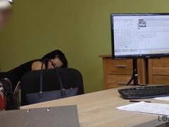 Συνεντευξη, Μελαχροινή, Πούτσος, Σε στάση σκύλου στα τέσσερα, Σκληρό, Λεφτά, Έφηβος, Βυζιά
