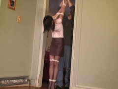 Drooling In Strappado Bondage