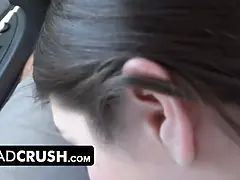 흑갈색 머리, 자동차, 사정 샷, 귀여운, Hd, 셀카, 금기, 청소년