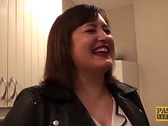 デカパイ, フェラチオ, イギリス人, フェティッシュ, 熟年, 現実, ラフ, 叫ぶ