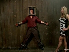 緊縛, デカ尻, イギリス人, フェムドム, 淫乱熟女, 乳首, スパンキング, ストッキング