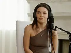 Delectable brunette Chanel Camryn receives mind-altering climaxes from her unsighted appointment Nathan Bronson