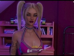 Sexy blonde with a big ass in missionary position