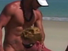Two Sexy Latino Boys Fucking Bareback on the Beach for Fun Exhib