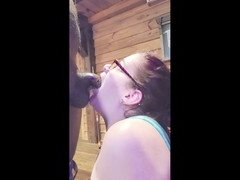 Amateur white wifey Vickiveronaxxx loves her black cock and gives an intense blowjob