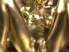 Gold Bodypaint Fucking Japanese Porn