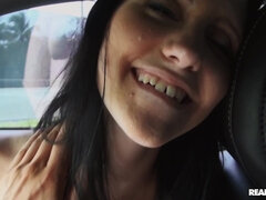 Petite Niki grabs Tyler Steel�s dick to get fucked in a car