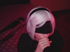 Bbc nier automata cosplay bbc blowjob