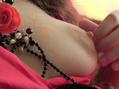 Brunett, Kvinna, Naturliga tuttar, Orgasm, Rakad, Solo, Tonåring, Tuttar