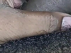 큰 음경, 머리카락이 많은, 집에서 만든, 인도인, 수음, 혼자