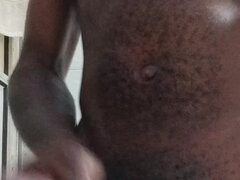 Zwart, Sperma shot, Daddy, Masturbatie, Alleen