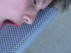 18, 素人, ヨーロピアン, レズビアン, プール, オマンコ, おもらし, ペニスバンド