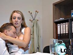 LOAN4K. She is divorcing and cheating on her husband with a big office dick