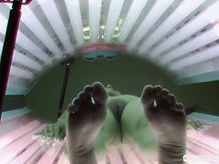 Amateur, Brunette brune, Tchèque, Hd, Chatte, Solarium, Espionne, Webcam