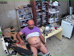 Daddy, Dik, Huisgemaakt, Masturbatie, Kantoor, Alleen, Turks