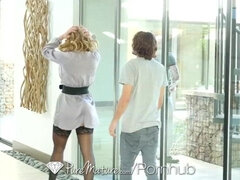 PureMature - Stepmother Olivia Austin seduces stepson at family holiday