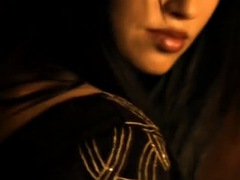 Seduction of naked dark beauty