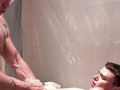 Petite twinks 3some fucked by DILFS in medical experiment