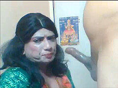Pompino, Gola profonda, Estremo, Indiana, Donna con pene, Schiavo