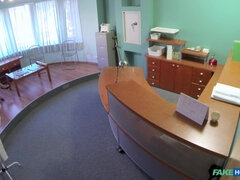 Amatoriale, Bionda, Pompino, Dottore, Leccata, Ufficio, Schizzi, Uniforme