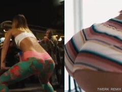 Super-Sexy chicks are dirty dancing in front of the camera and lovin it so banging much