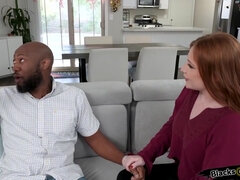 큰 가슴, 음경, 머리카락이 많은, 핸드잡, 다른 인종간의, 밀프, 보지, 빨간 머리