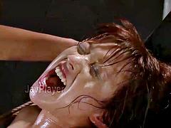 Squirting jav teen bondage fuckgun