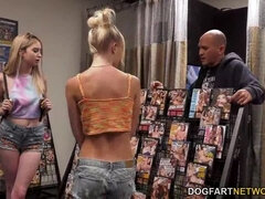 Lexi Lore And Natalia Queen Have Fun With Big Black Cocks At A Gloryhole