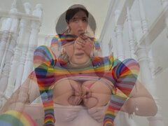 Spálne, Veľké kozy, Brunetka, V oblečení, Spodná bielizeň, Masturbácia, Vyholené, Sólo