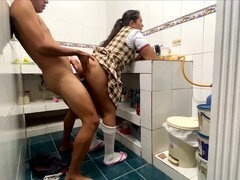 Collège université, Couple, Papa, Perverse, Chatte, Uniforme