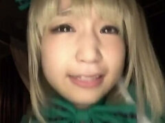 Teasing asian girl perfroming an amazing cosplay porn video
