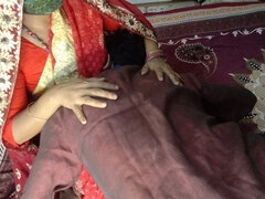 Newest Threesome Desi My Husband's Father First Night Fucked Doggystyle Best Newly Married Wife with Husband's Father