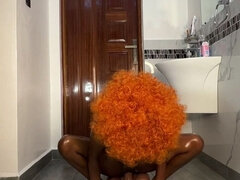 Afrikanisch, Leie, Schwarz, Puppe, Orgasmus, Zierlich, Solo