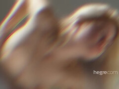 금발의, 귀여운, 젖꼭지, 면도된, 학생, 청소년, 젖가슴