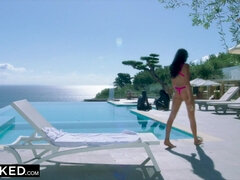 BLACKED - Exciting Wife was alone on Vacation until she found two BBCs - Ariana marie