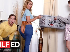 큰 엉덩이, 큰 음경, 큰 가슴, 금발의, Hd, 밀프, 조그마한, 빼빼한