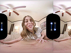 BaDoinkVR.com Angela milky & Riley Reid Sharing Your trouser snake